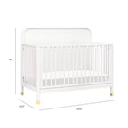 Lit de bébé convertible 4-en-1 - Blanc chaud