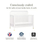 Lit de bébé convertible 4-en-1 - Blanc chaud