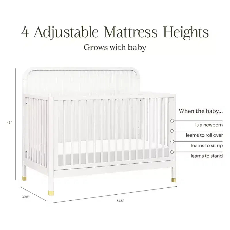 4-in-1 Convertible Crib - Warm White