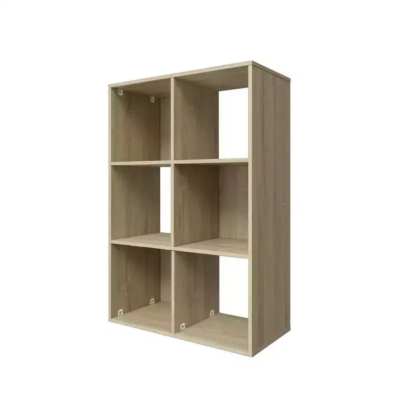 34.96 in. Tall Wood 3-Shelf Etagere Bookcase