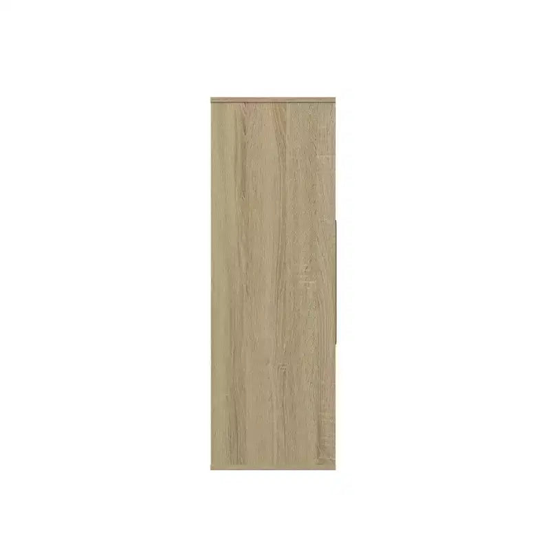 34.96 in. Tall Wood 3-Shelf Etagere Bookcase