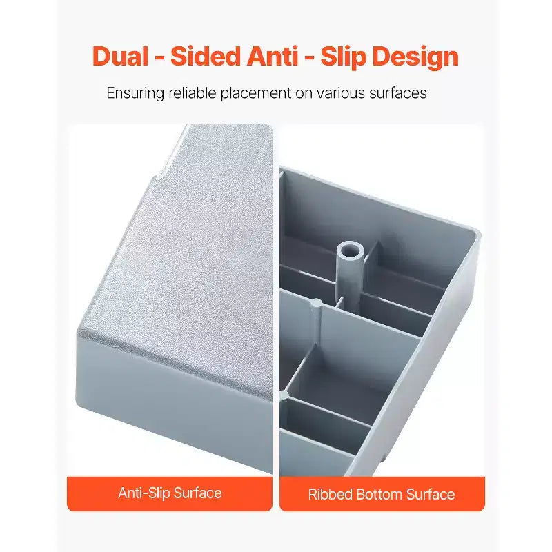 Mini Split Pad, for 9000-36000BTU Ductless Air Conditioner Heat Pump Systems, 38 x 18 x 3 inch Condenser Equipment Anti-Vibration Pads,Grey