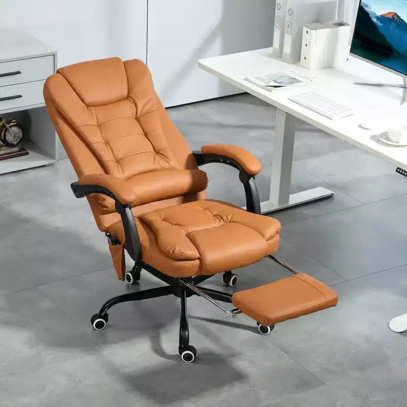7-Point Vibrating Massage Office Chair High Back Massaging Office Desk Chair with Lumbar Support, Footrest
