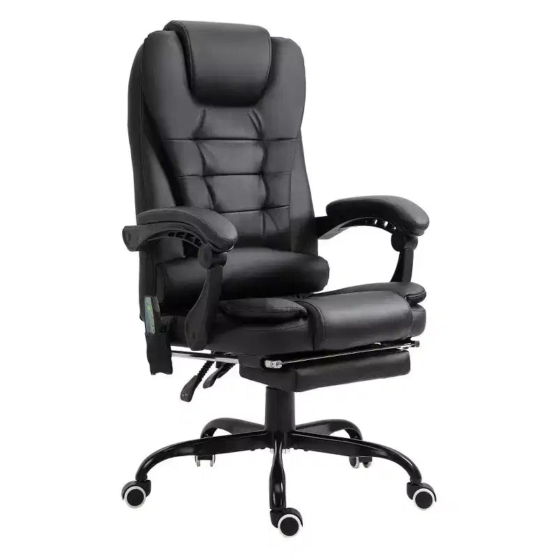 7-Point Vibrating Massage Office Chair High Back Massaging Office Desk Chair with Lumbar Support, Footrest