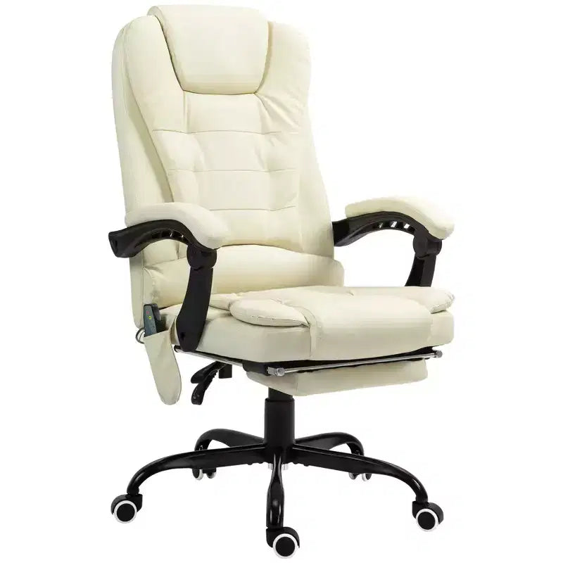 7-Point Vibrating Massage Office Chair High Back Massaging Office Desk Chair with Lumbar Support, Footrest