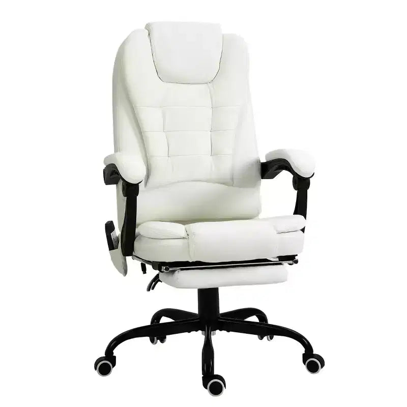 7-Point Vibrating Massage Office Chair High Back Massaging Office Desk Chair with Lumbar Support, Footrest