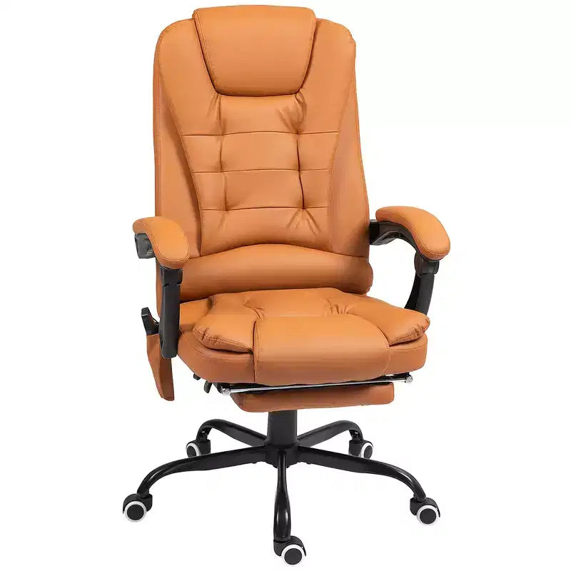 7-Point Vibrating Massage Office Chair High Back Massaging Office Desk Chair with Lumbar Support, Footrest