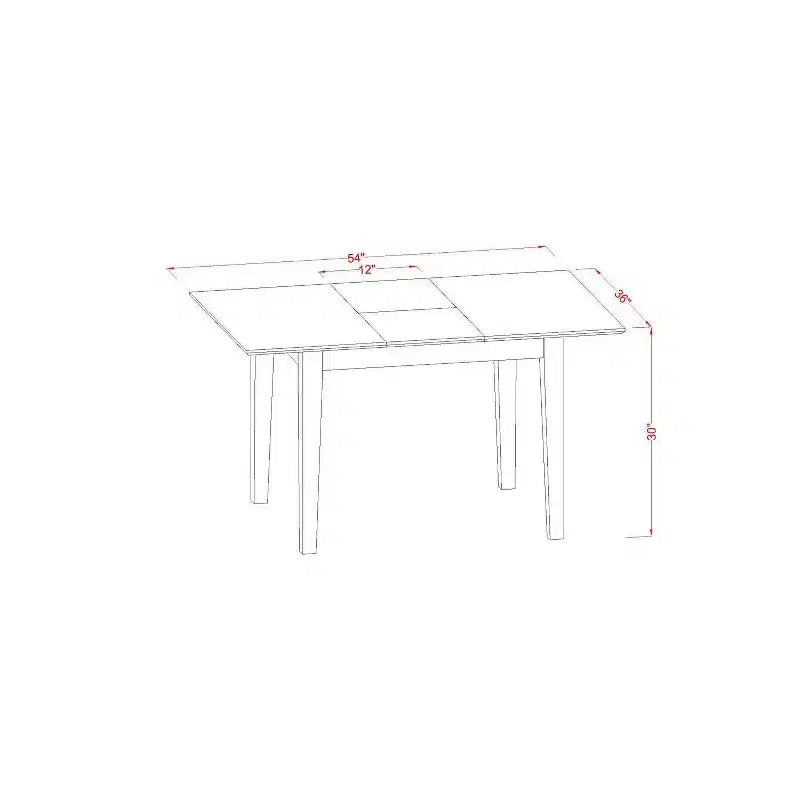 Mid-Century Dining - Small Table & Chairs - Modern Kitchen Dining Room Furniture