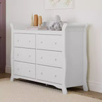 Commode double à 6 tiroirs