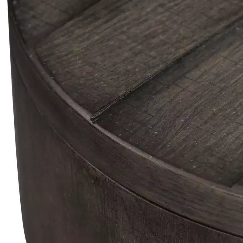 Modern Farmhouse Drum End Table