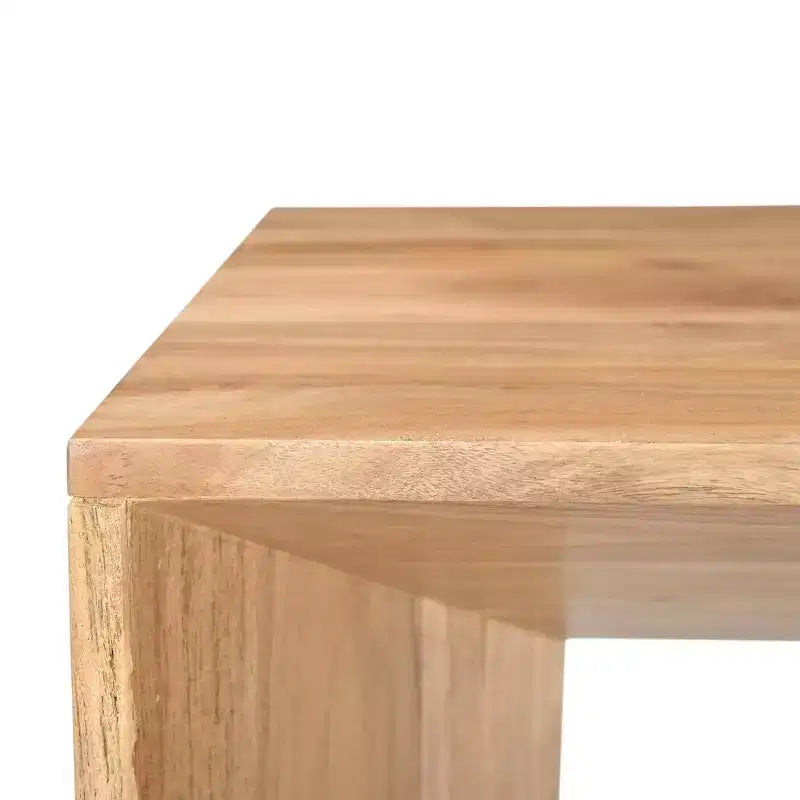 Solid Wood Modern Angled End Table