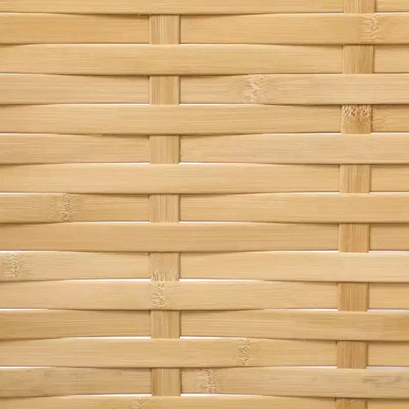 Hand Woven Room Divider, 4 Panel Folding Privacy Screen, Indoor Reed Partition Wall, 63x67x0.75