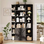 Étagère de style rustique moderne pour bureau ou salon