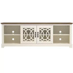 Meuble TV avec rangement à porte découpée 68,2 L 17,1 P 23,7 H