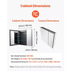 Armoire à pharmacie éclairée avec miroir, 30 x 28 po Encastrée ou murale, Armoire à pharmacie de salle de bain à LED dimmable 3 couleurs, Blanche