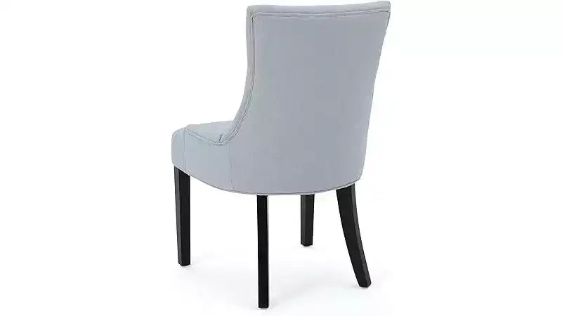 Dining Chairs, Upholstered Side Chairs with Tufted Back and Wood Legs, Contemporary Kitchen Dining Room Chairs