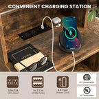 Table de chevet avec station de recharge
